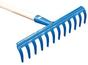 RASTRELLO PER GIARDINO 12 denti con manico cm. 130
