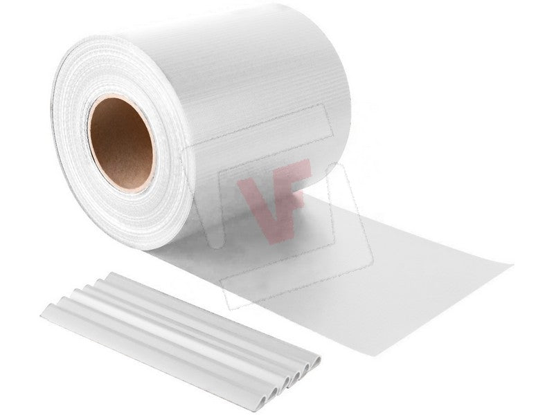 Confine STRISCIA FRANGIVISTA IN PVC + 20 CLIP (450 gr/m) cm. 19x35 mt