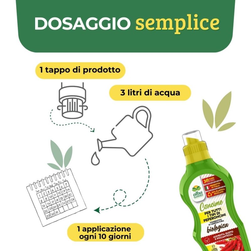 CONCIME LIQUIDO PER PEPERONCINI