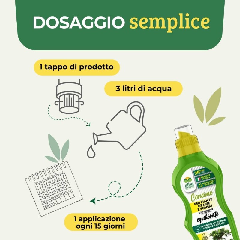 CONCIME LIQUIDO PER PIANTE GRASSE E BONSAI