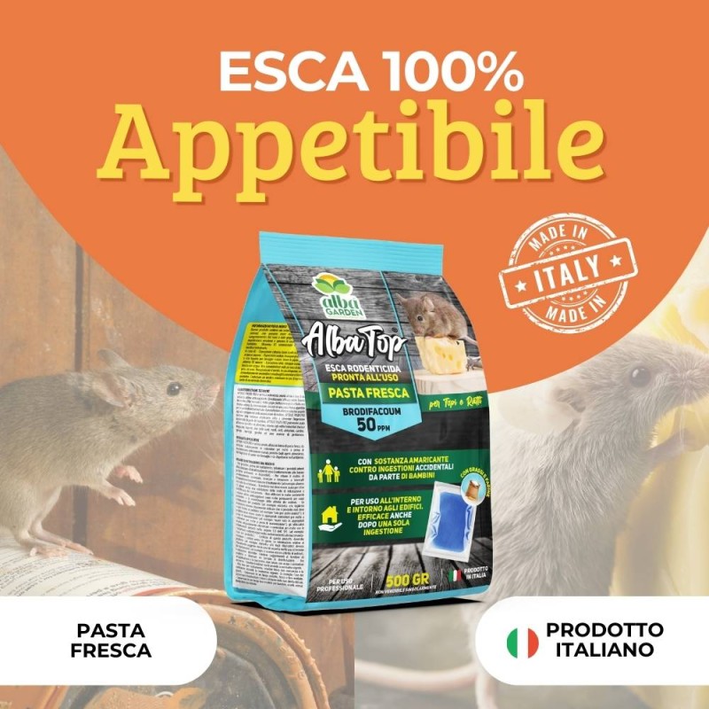 ESCHE PER TOPI PASTA BLU