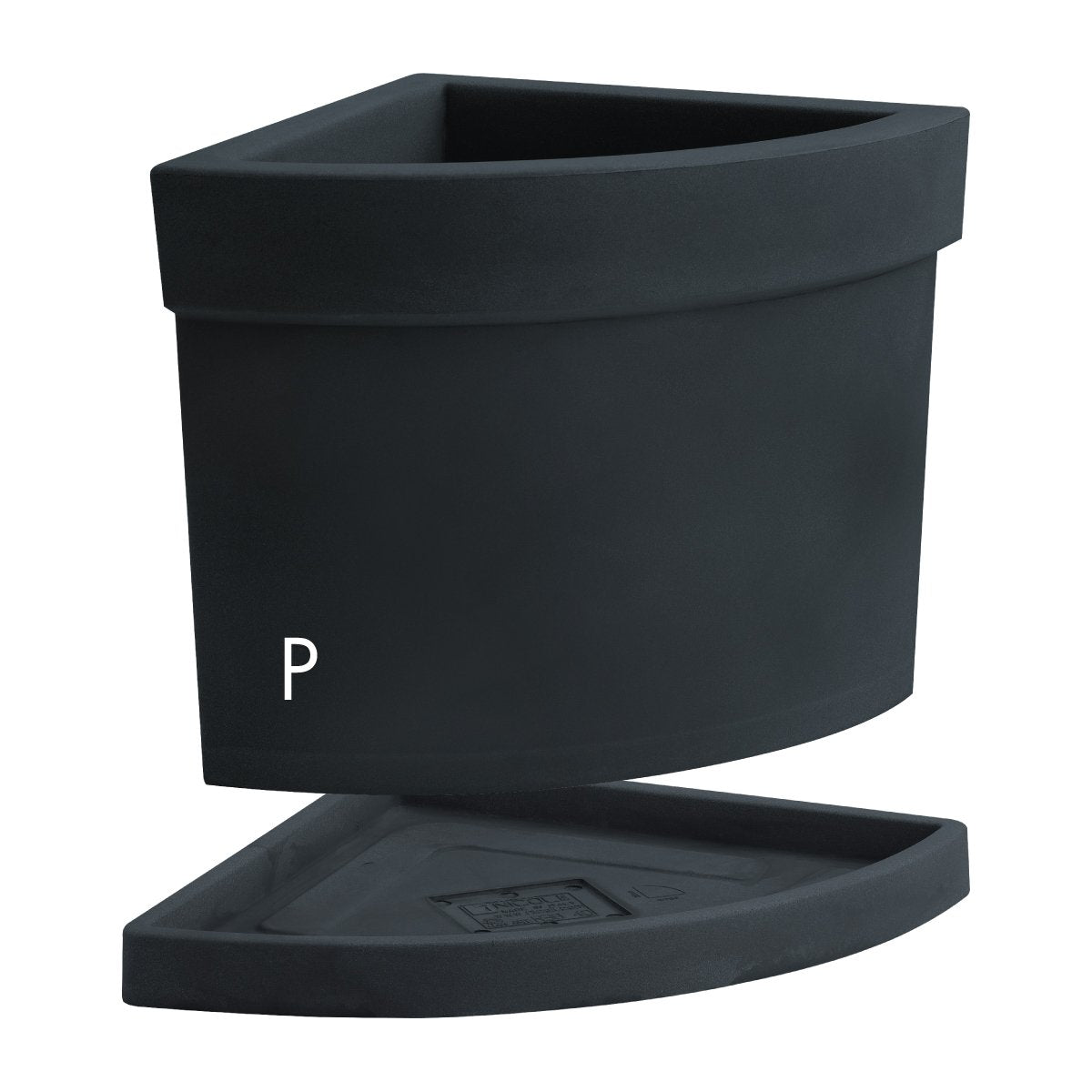 VASO THEMIS ANGOLARE CON SOTTOVASO