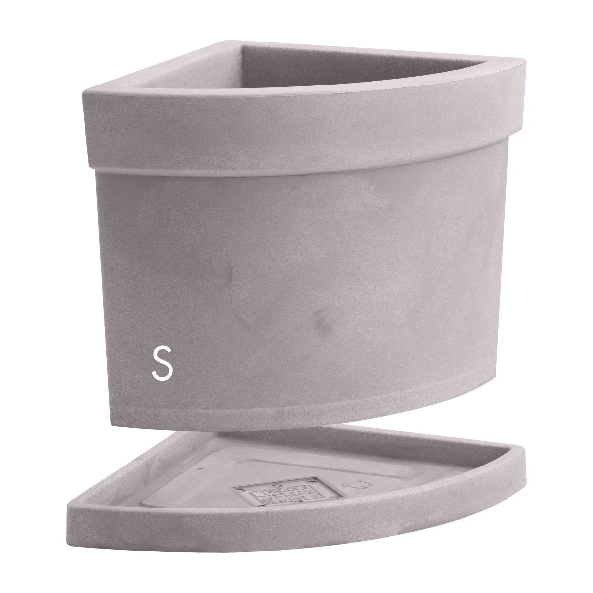 VASO THEMIS ANGOLARE CON SOTTOVASO
